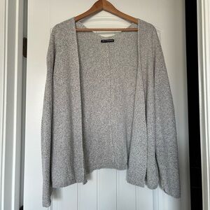 Brandy Melville Light Gray Open Cardigan